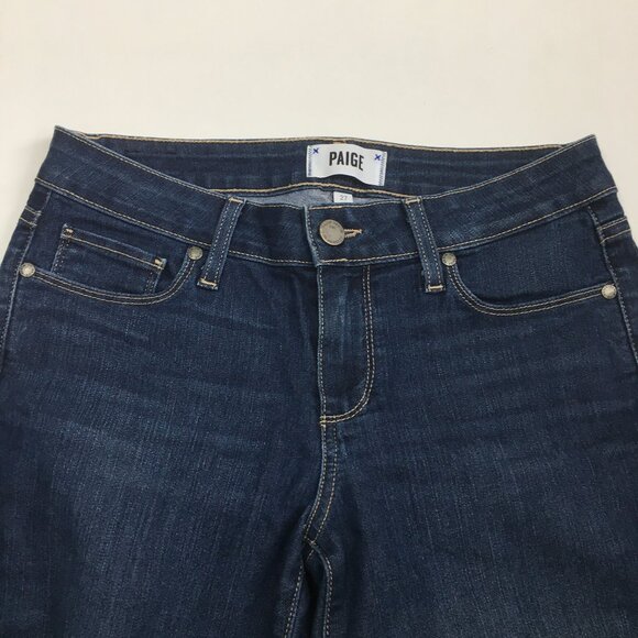 PAIGE Premium Denim Tami Wash Verdugo Ankle 5 Pocket Logo Hardware Jeans - Picture 5 of 11